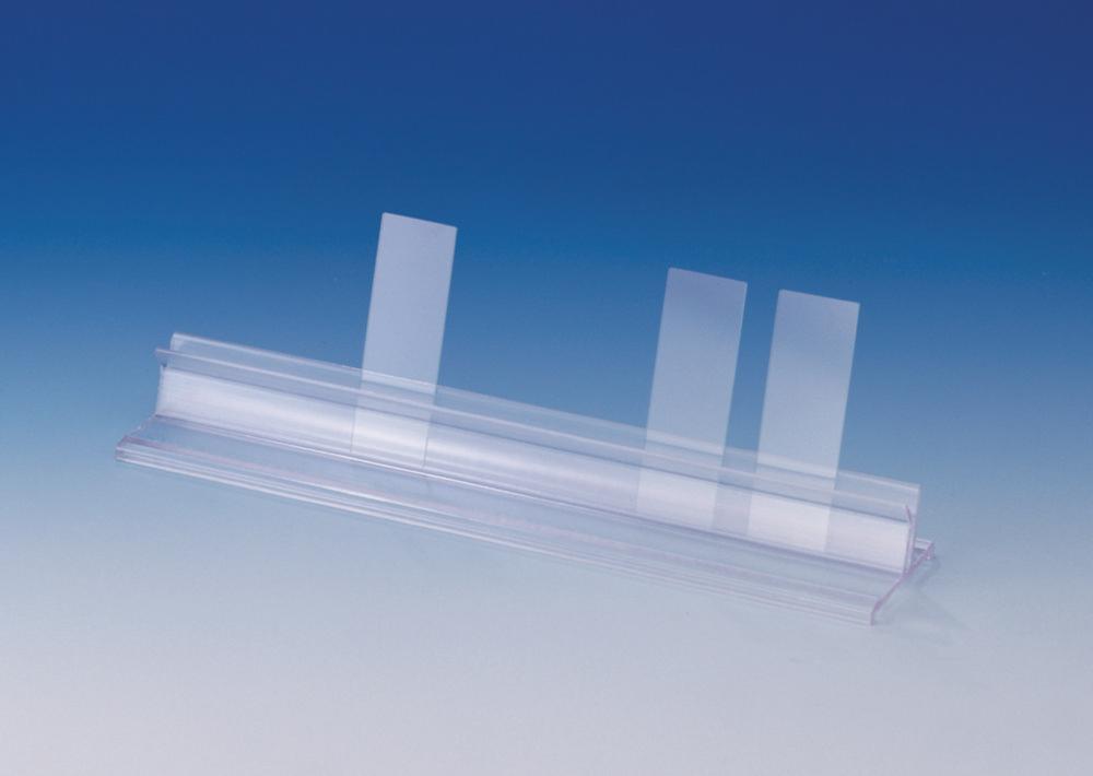 Bel-Art Microscope Slide Holder, Plastic, 250x50x30 mm