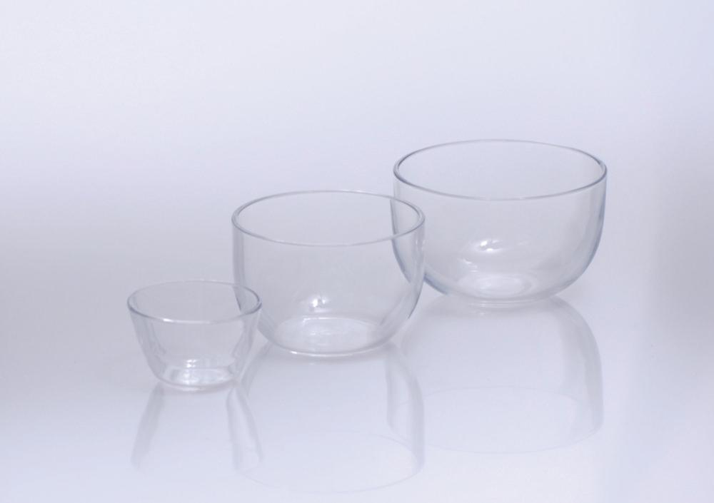 proQuarz Quartz Glass Crucible 38 mL 45x36 mm, Medium Form