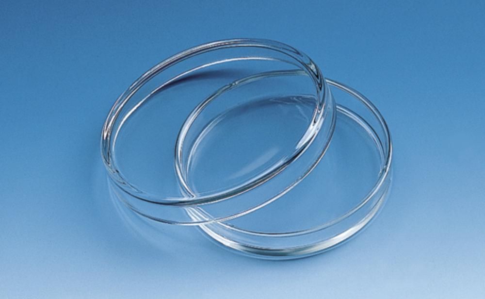 BRAND Petrischalen aus Natron-Kalk-Glas 25x150mm Schnittkanten feuerpoliert


