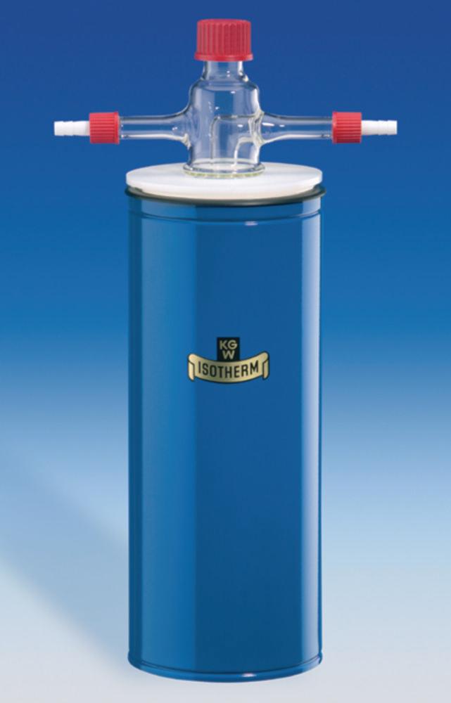 KGW Schieder Cold Trap Type KF 29-GL-A Complete with Dewar Flask 12°C, Plastic Ring, and Drain Opening