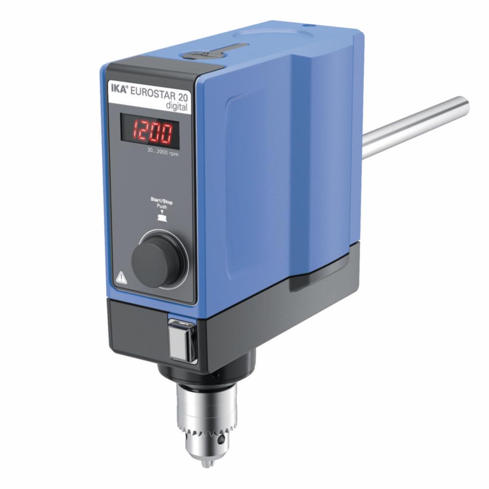 IKA Overhead Stirrer EUROSTAR 20 Digital S 3 0/30 - 2.000 min-1, w/o Accessories with Swiss Plug