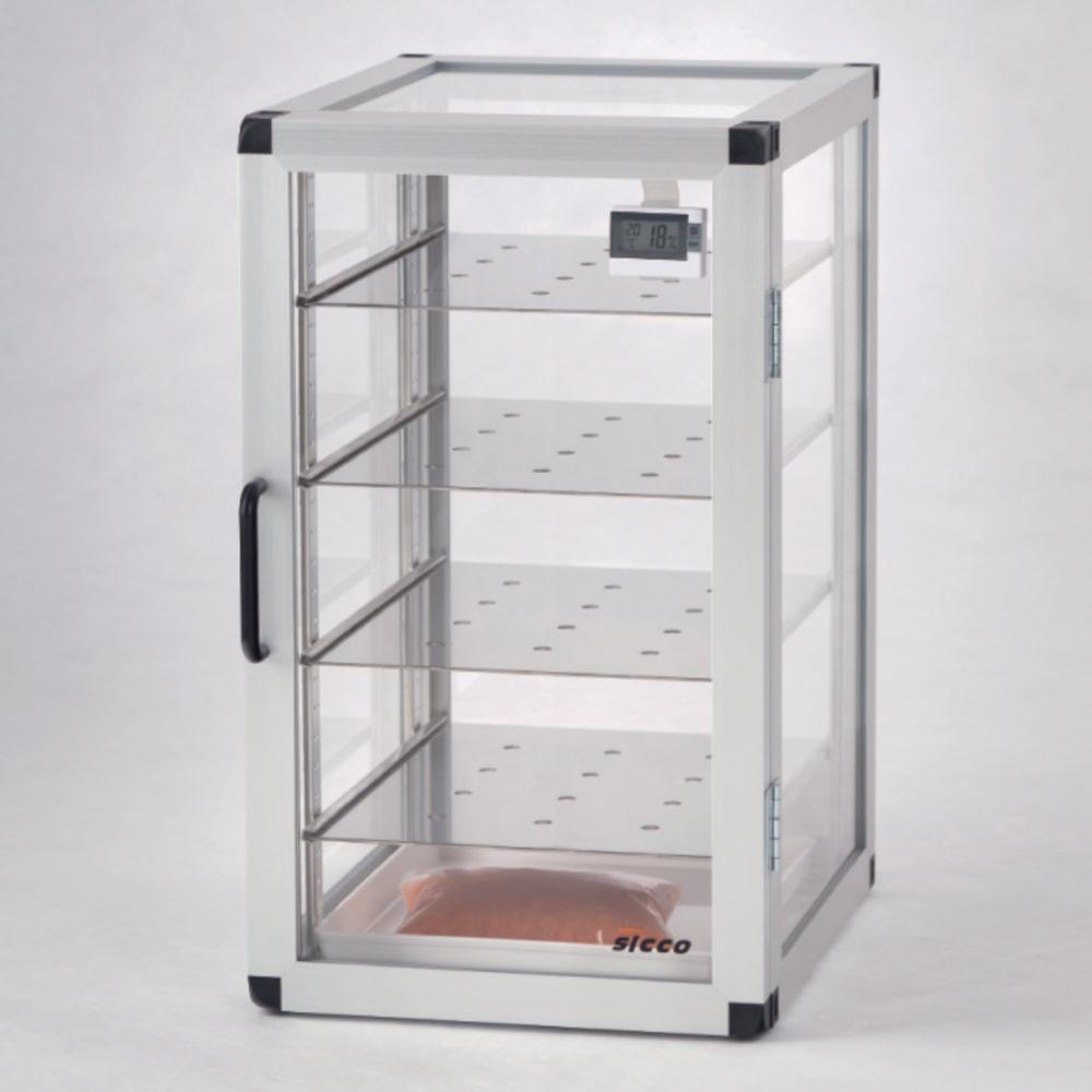 Bohlender SICCO Star Vitrum Desiccator, 310x375x525 mm, Borosilicate 3.3 with Aluminum Frame