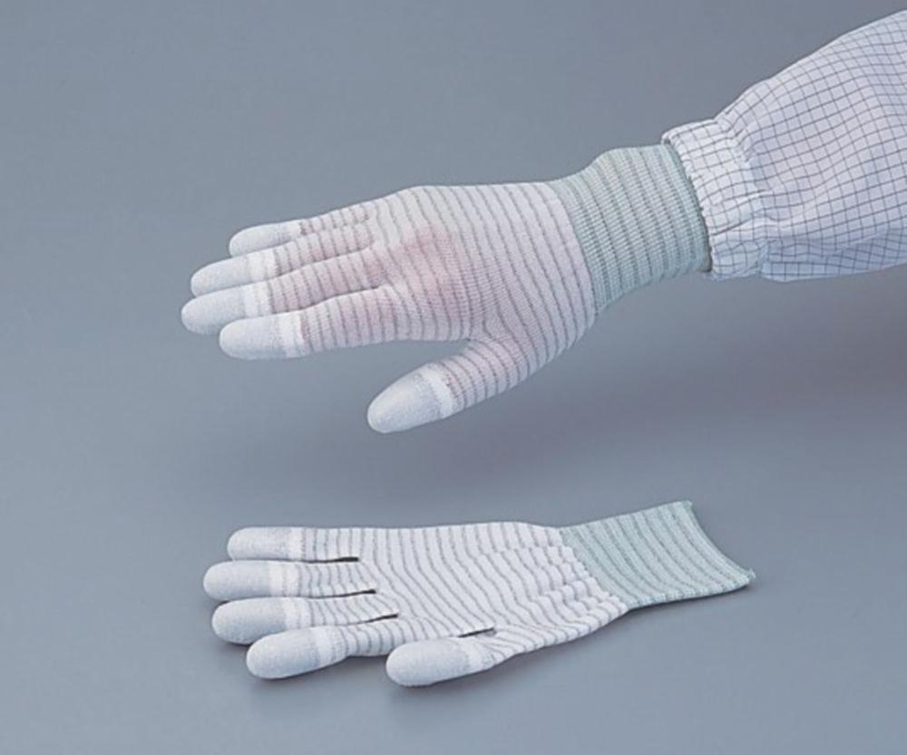 As One ASPURE Conductive Gloves, Size XL Nylon Fingertips PU-Coated, Pack of 10 Pairs


