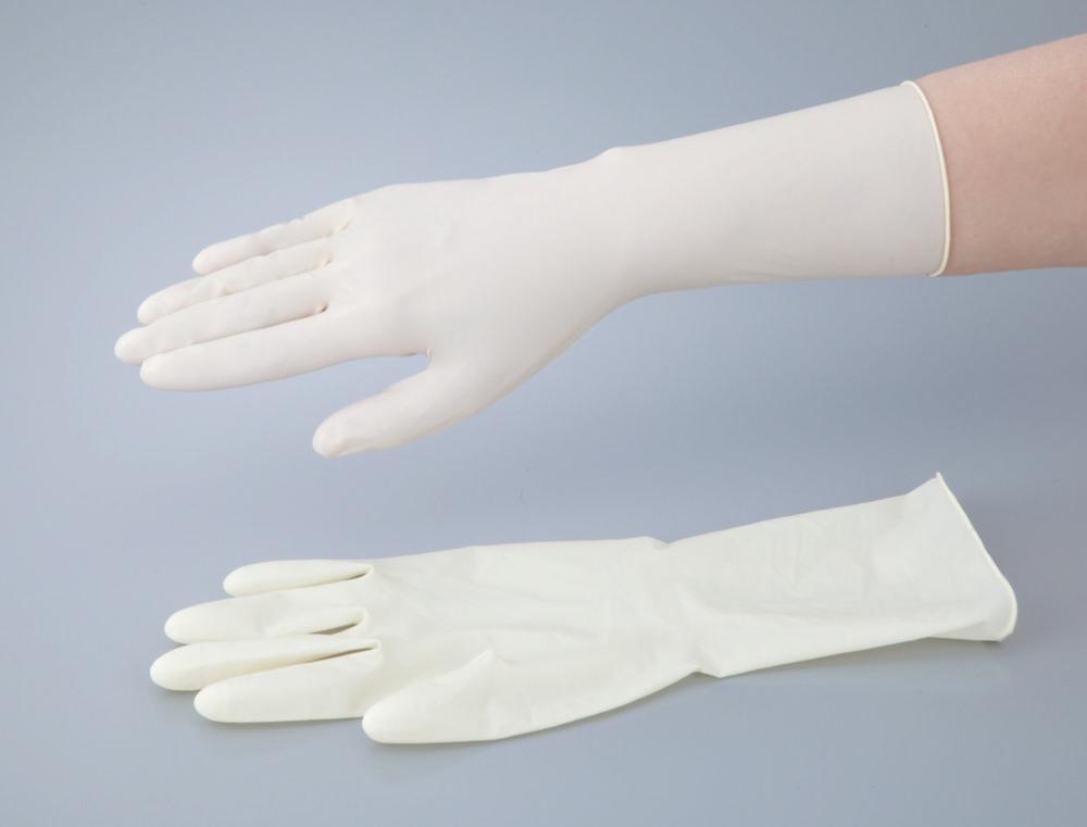 As One ASPURE Latex Gloves, Size M Powder Free, Totally Embossed, Pack of 1000