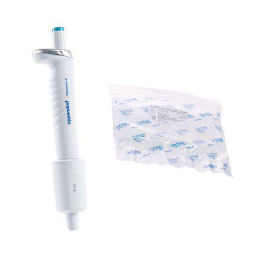 Eppendorf Reference 2 G, Variable, Single-Channel Pipette, 1 - 10 mL, Turquoise, incl. epT.I.P.S. Box