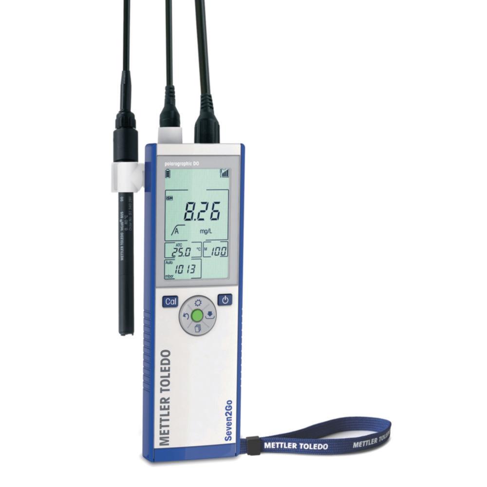 Mettler-Toledo Seven2Go Oxygen S4 Standard Kit Base Unit with InLab 605 ISM, Calibration Bottles, and Zero Oxygen Tablets