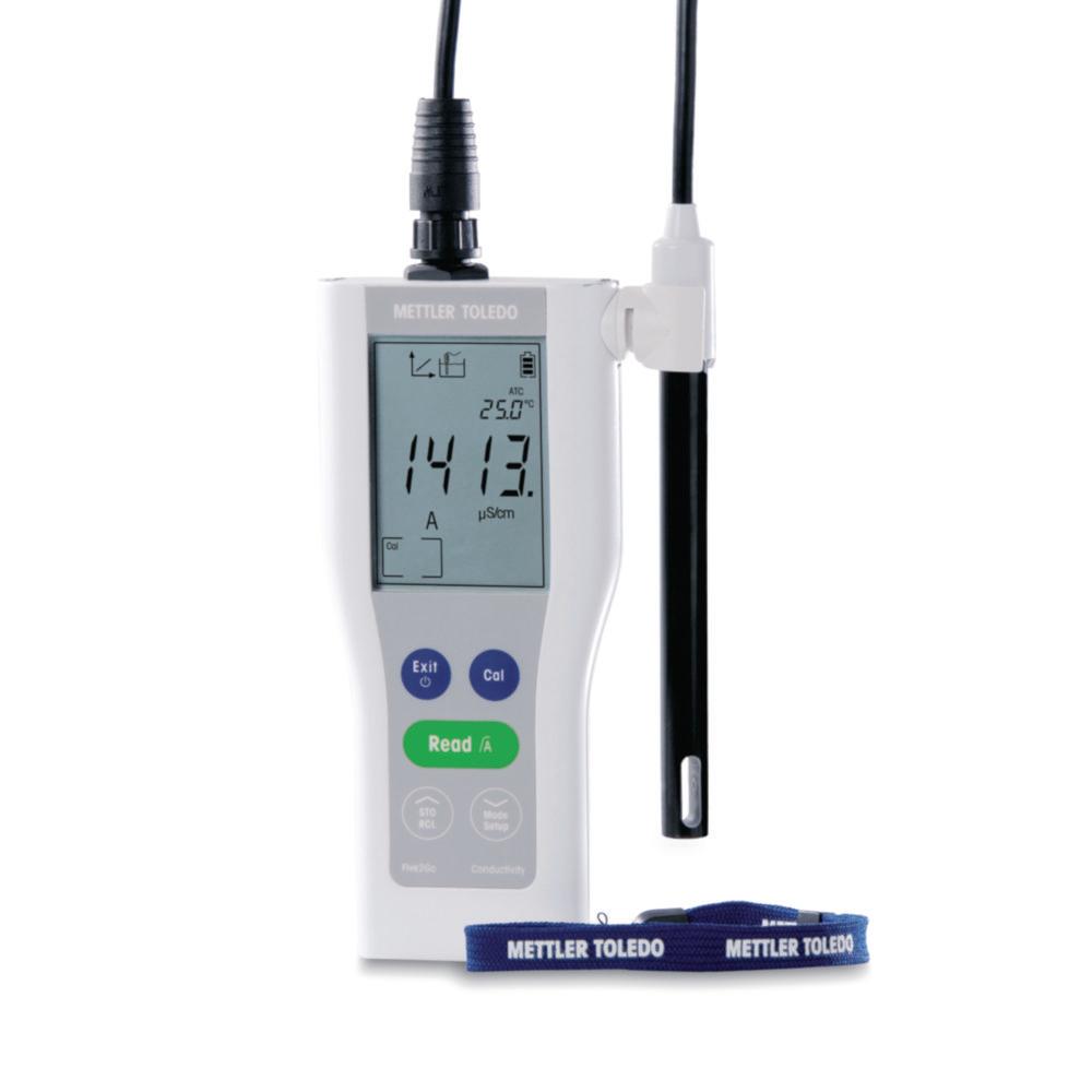 Mettler-Toledo FiveGo F3 Field Kit Conductivity Meter with LE703 IP67 Electrode and Carrying Case