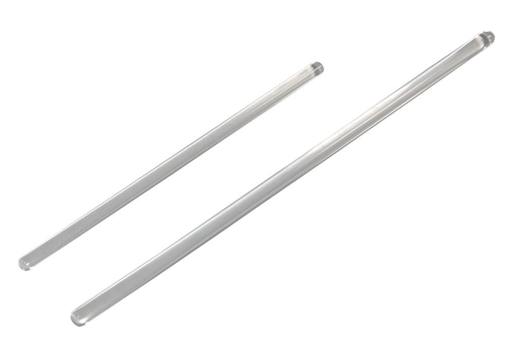 LLG Stirring Rods, Glass, Fused Ends, 200 x 4 mm, Pack of 10