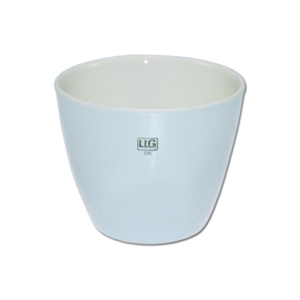 LLG Porcelain Crucible 2/50, 45 mL, 50 mm Dia., Medium Form, Glazed