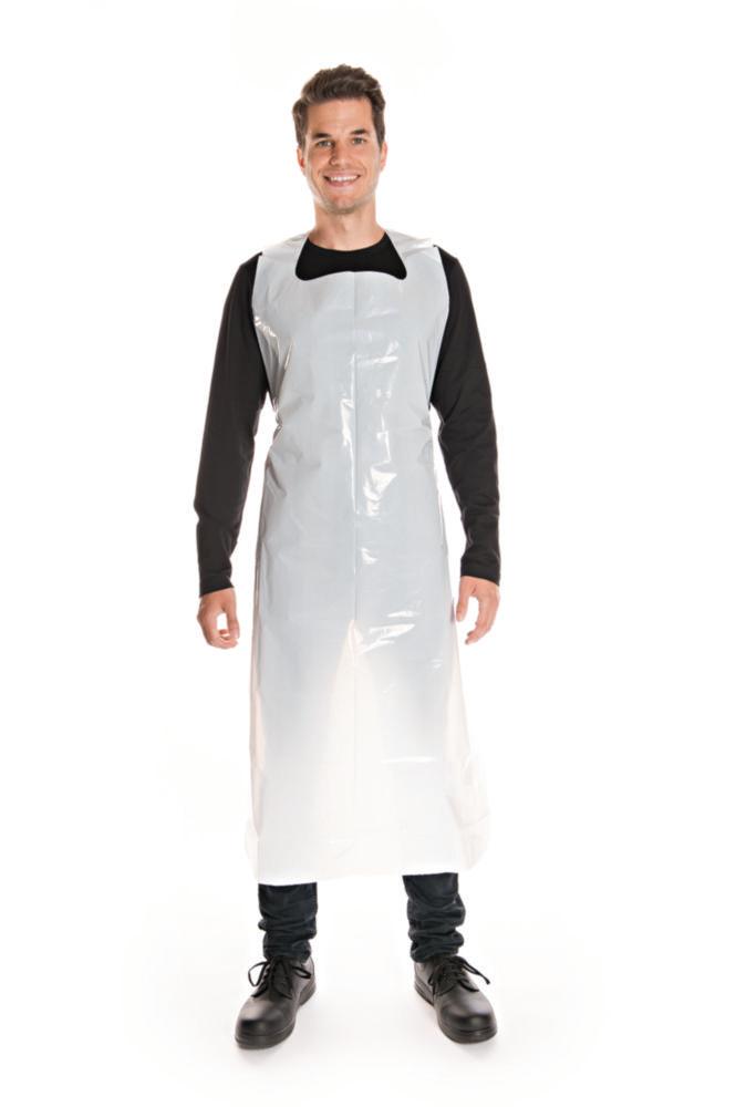 Franz Mensch Apron LDPE 125x70 cm 25my White Pack of 100