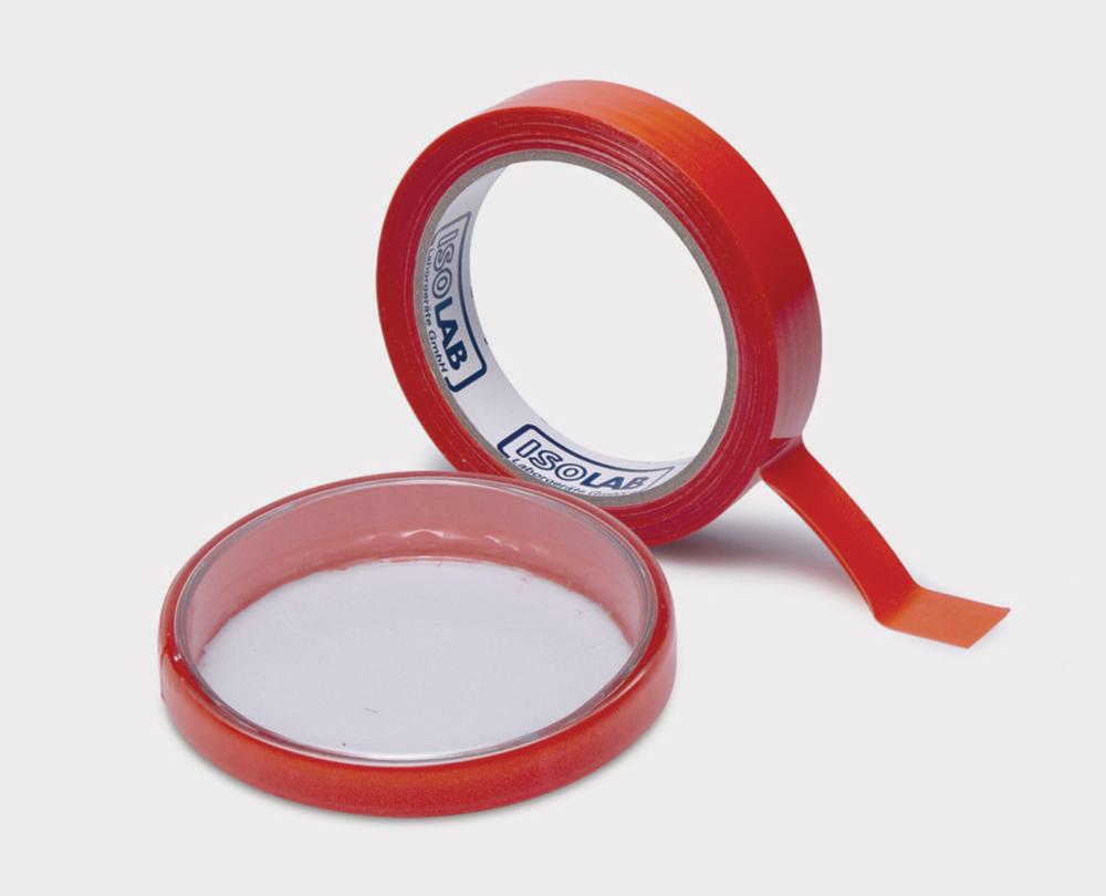 ISOLAB Sealing Tape for Petri Dishes, Waterproof, Chemically Inert, 19 mm x Variable Length