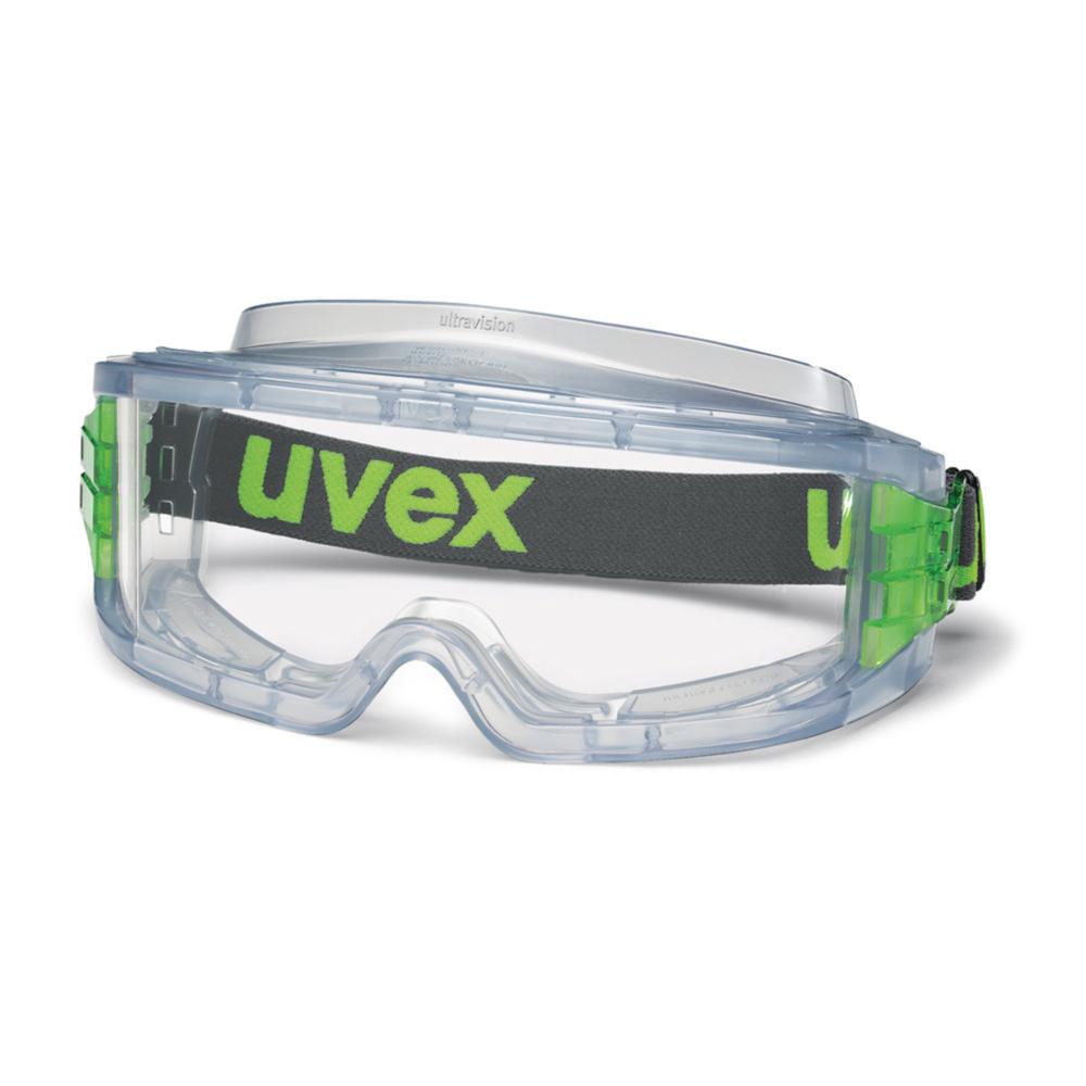 Uvex Full-View Goggles Ultravision 9301 Color: Gray Transparent, Glass: Colorless, CA, Fog-Free

