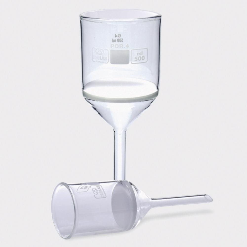 ISOLAB Filter Funnel 75 mL, POR.4, 45 mm Ø, Type 11 D