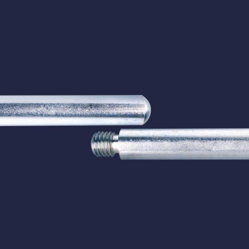 ISOLAB Support Rod, 750 x 12 mm, Galvanized Steel, with M10 Thread