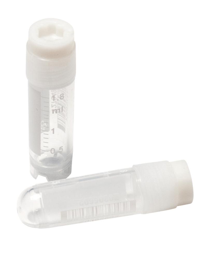 LLG-Cryotubes 2.0 ml, PP, natural internal thread, with stand foot, writ. area, sterile, 2 bags of 50
