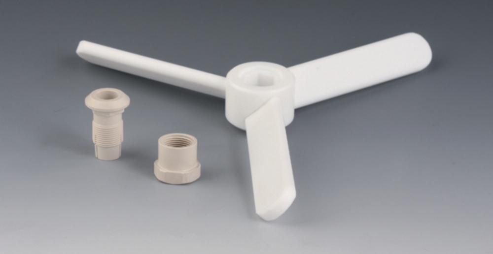 Bohlender Stirrer Blade Propeller for 10 mm Dia., Stirring Circle 140 mm, PTFE/PEEK Compound