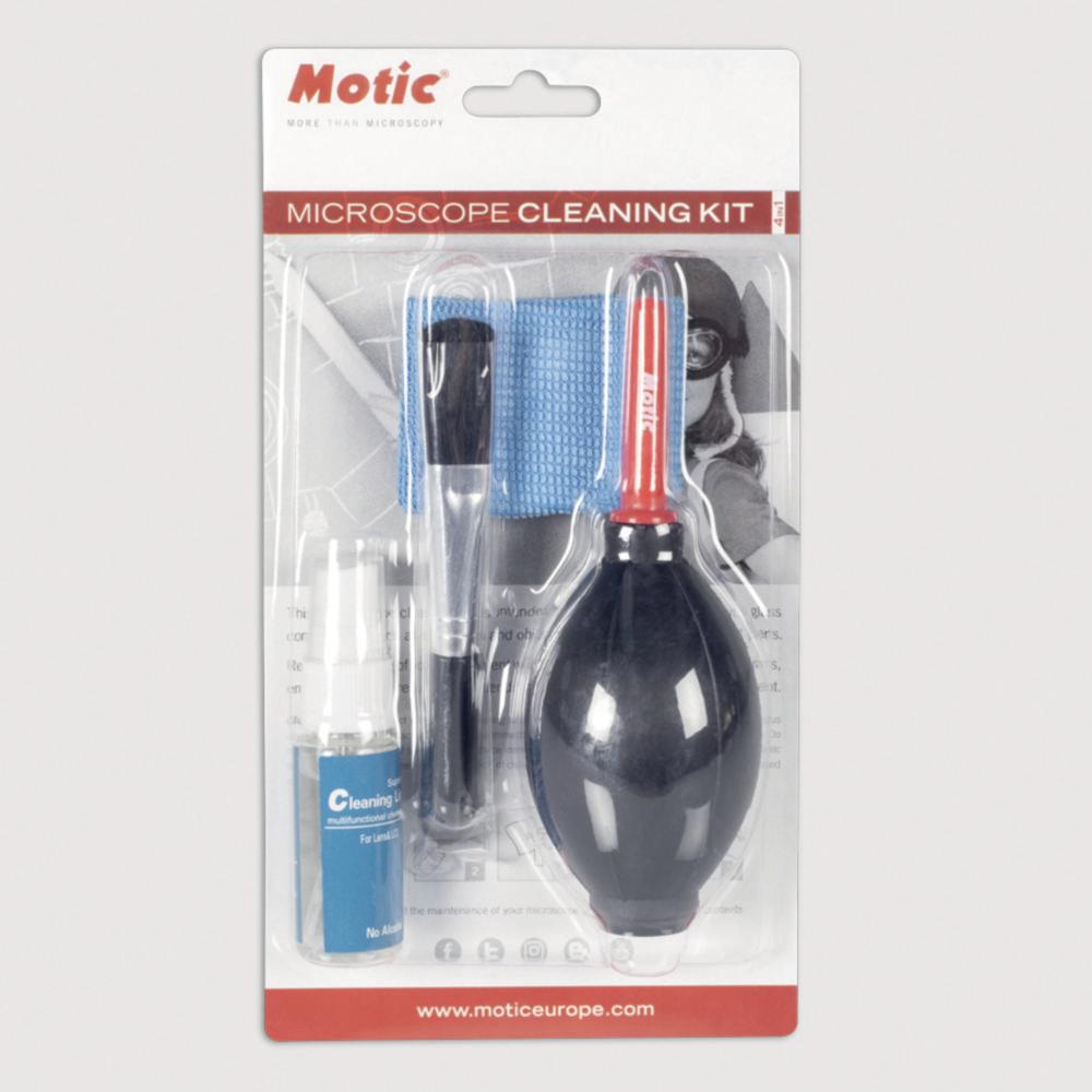 MOTIC Deutschland  Microscope Cleaning Kit, Includes Power Blower, Cleaning Liquid, Cleaning Cloth, Retractable Brush
