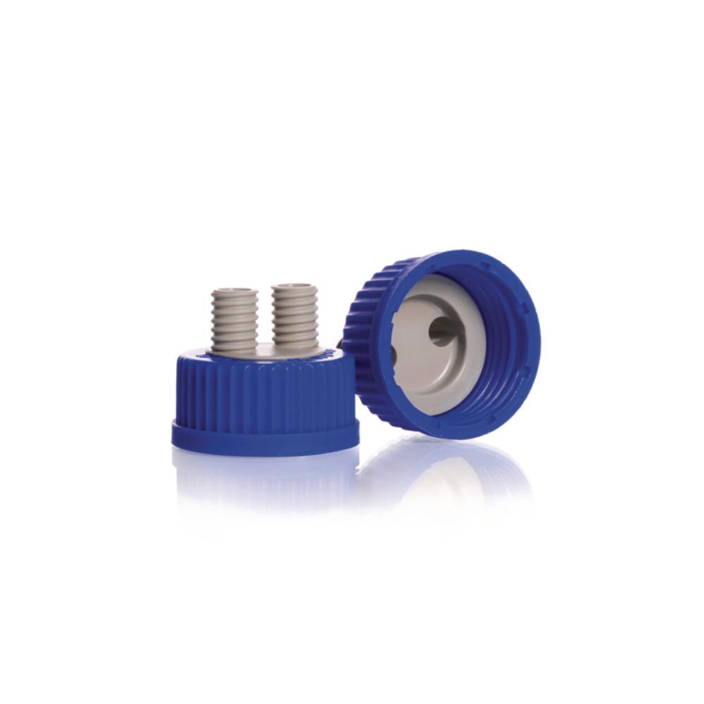 DWK DURAN Screw Cap GL 45 PP, 2-Port, GL 14
