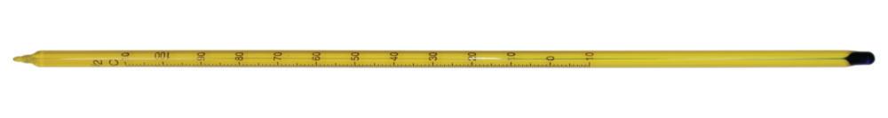 LLG Thermometer Economy -10°C +110:1°C, Stem Form, 300x6 mm, Submergence 76 mm, Blue Filling