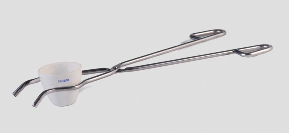 ISOLAB Crucible Tong Approx 250 mm Chromated Steel, Pack of 10