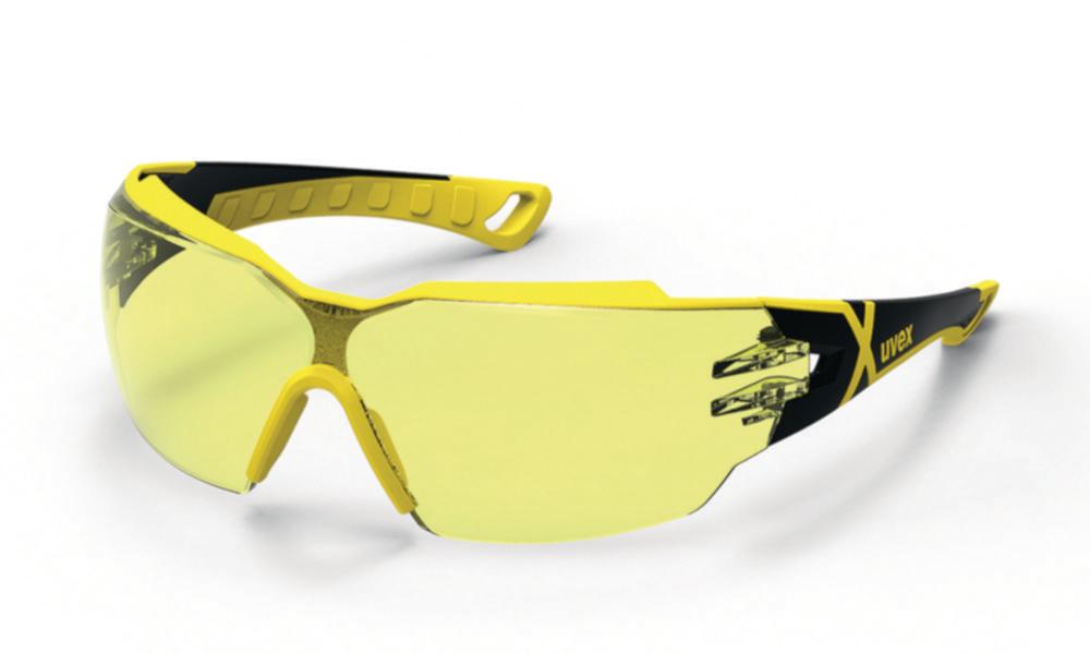 Uvex Protection Spectacles Pheos CX2 9198 Colour: Black/Yellow, Lenses: PC Amber, UV 2C-1.2, Supravision Excellence

