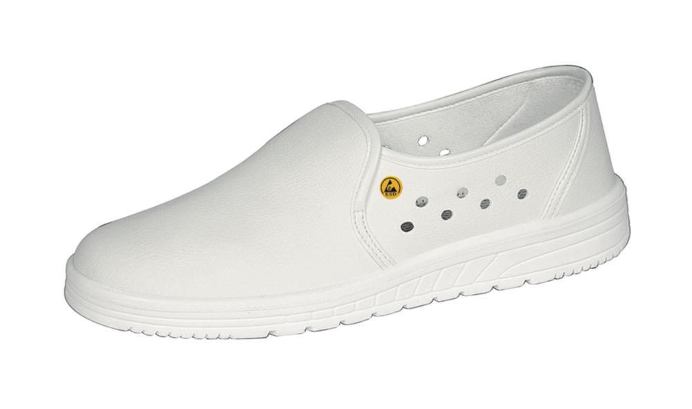 Abeba ESD-Occupational Shoes Air Cushion, Size 46 Slipper White, Slip-Resistant PU Running Sole