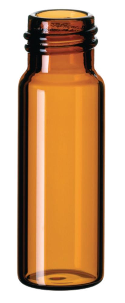 LLG Screw Neck Vial N-13 4mL, OD 14.75mm, Outer Height 45mm, Amber, Flat Bottom, Pack of 100