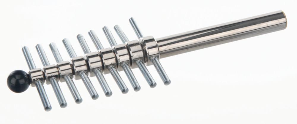 BOCHEM Cork Borer Set of 15 pcs. with Ejector, 5-22.5mm Ø Brass Nickel Plated