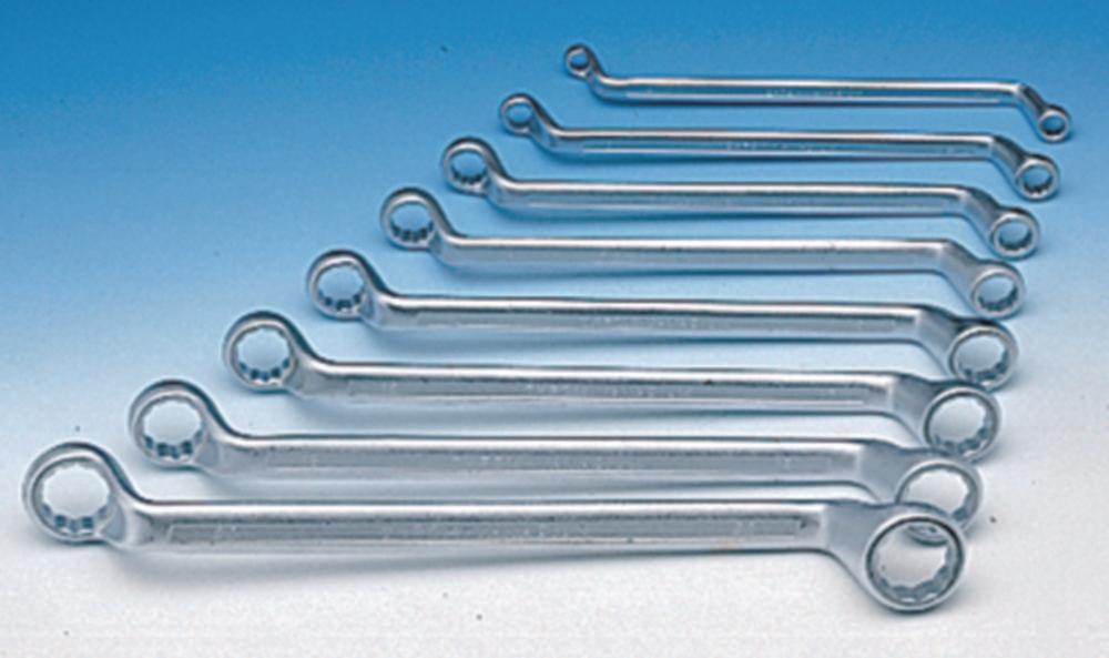 Aug. Hülden Double Ring Wrench Set Elora 5S-8M Chrome-Plated, 8-Piece, 6–22 mm Chrome-Vanadium Steel