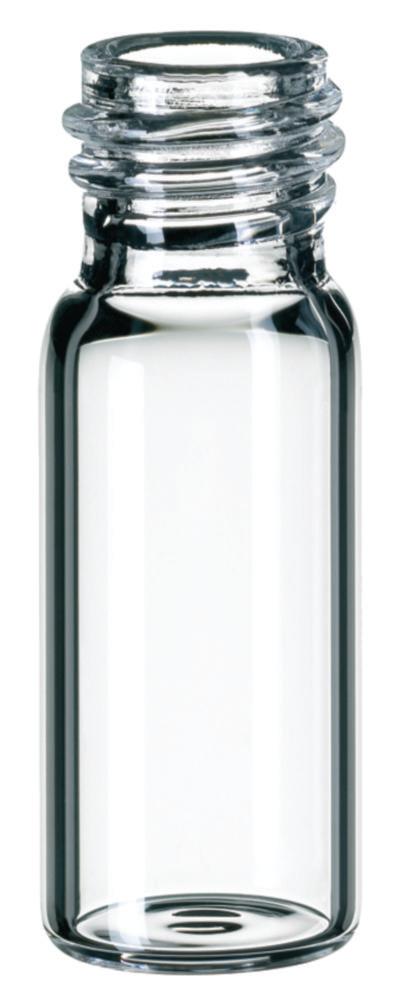 LLG Screw Neck Vials N 10, 1.5 mL, Ø 11.6 mm, Height 32 mm, Clear, Flat Bottom, Wide Opening (Pack of 100)