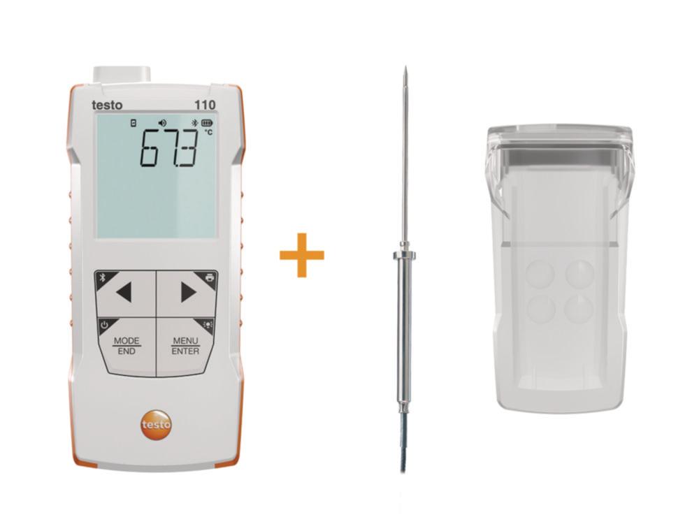 Testo 110 Temperature Measuring Unit Food Set with Stainless Steel Food Probe