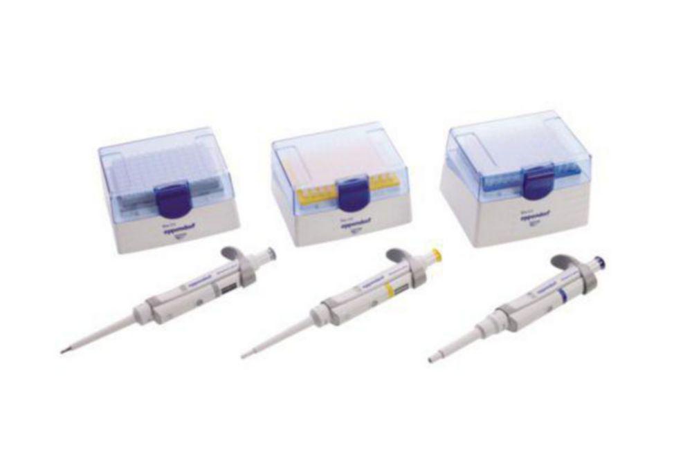 Eppendorf Research Plus G 1-Channel Pipette 0.5-10 µL, 10-100 µL, 100-1000 µL incl. EpT.I.P.S.-Sample Bags, Pack of 3