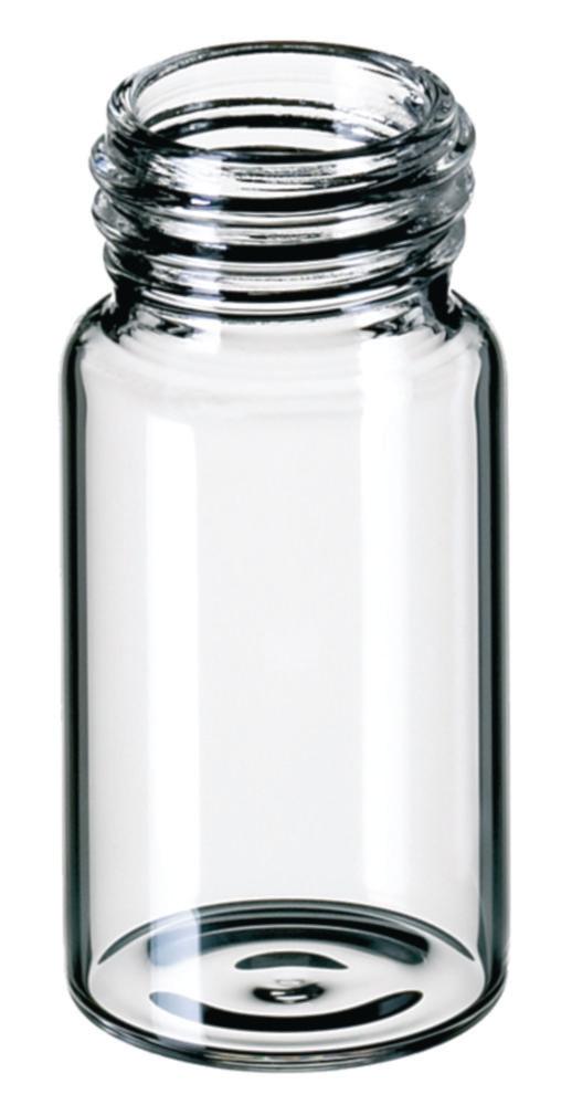 LLG Screw Neck Vials N 24, 20 mL, 27.5 mm O.D., 57 mm Height, Clear, Flat Bottom, Pack of 100