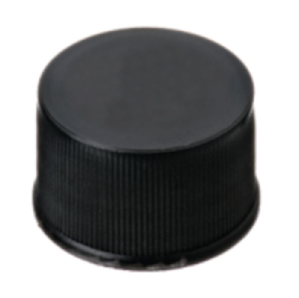LLG Screw Cap, 13, PP Black, Closed Top, Pack of 100