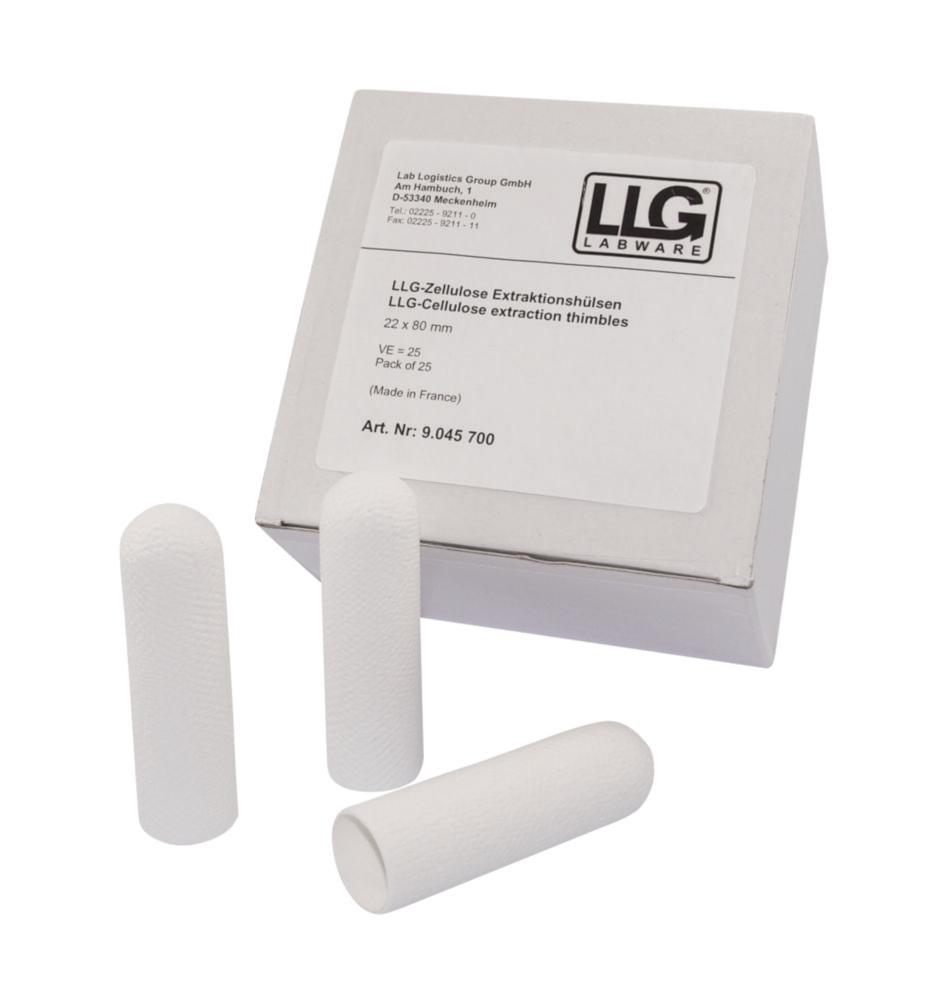 LLG-Extraction Thimbles, 28x80mm, Cellulose, Pack of 25
