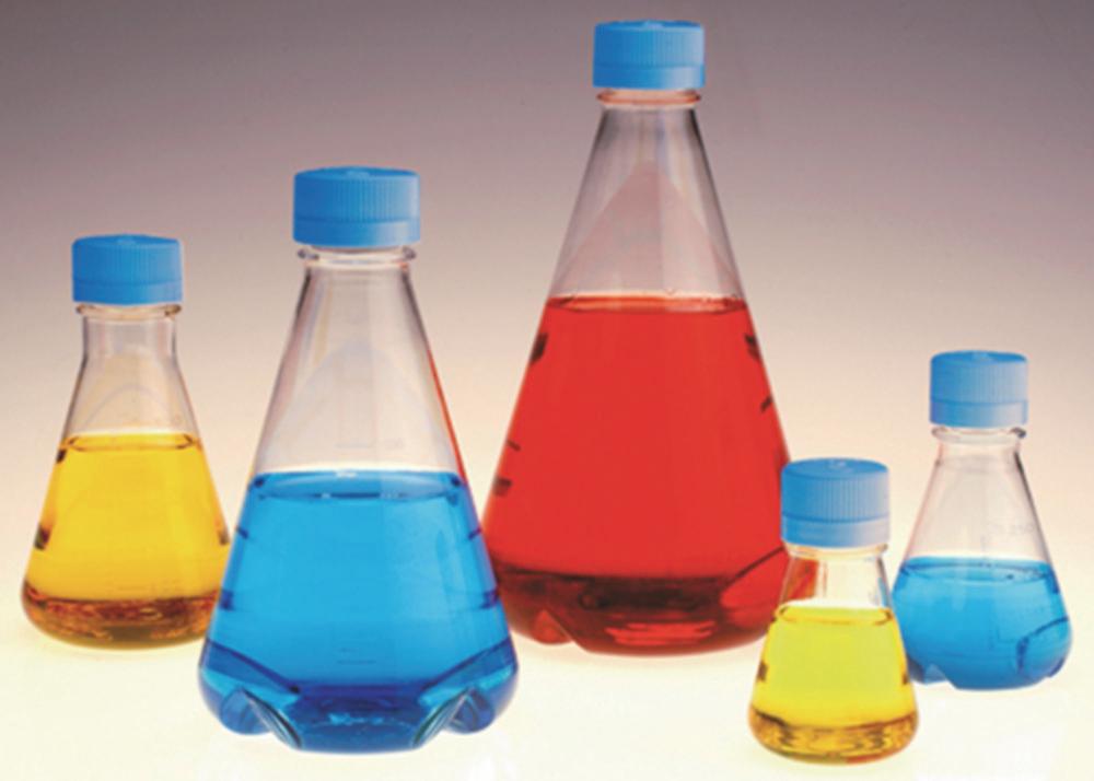 Thermo Scientific Nalgene™ 125 mL PETG Sterile Erlenmeyer Flask with Vented Screw Cap (Pack of 24)