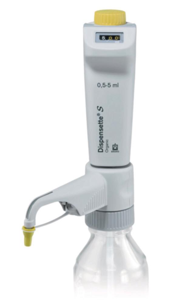BRAND Dispensette S Organic, Digital 0.5 - 5 ml, Without Recirculation Valve