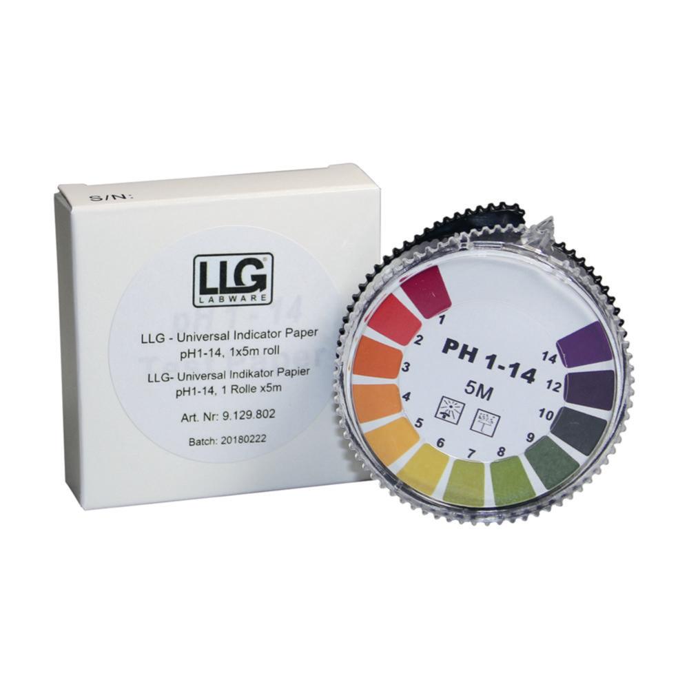 LLG Universal Indicator Paper pH 1-14, Roll of 5m