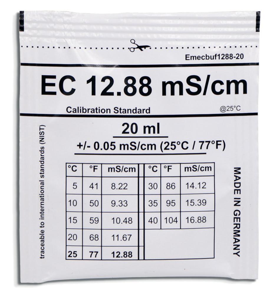 Water-i.d. EC Calibration Solution 12.88 mS/cm Pack of 25x20ml


