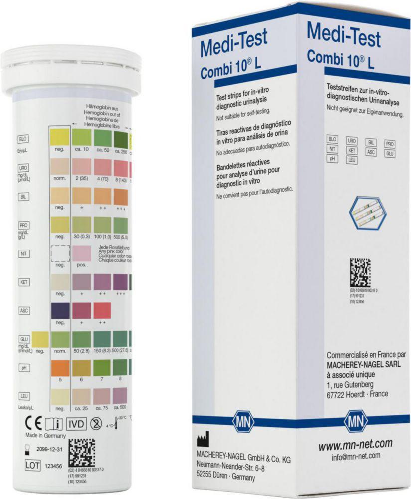 Macherey-Nagel MEDI-TEST Combi 10L Pack of 50 Strips

