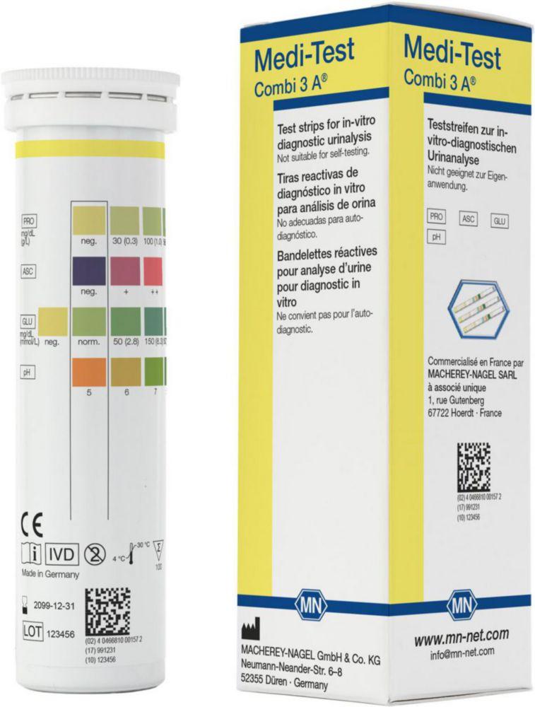 Macherey-Nagel MEDI-TEST Combi 3 A Pack of 100 Strips

