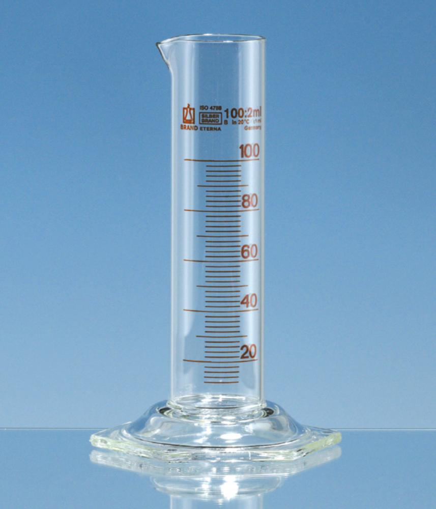 BRAND Measuring Cylinder Low Form Class B Cap 1000 ml Borosilicate 3.3
