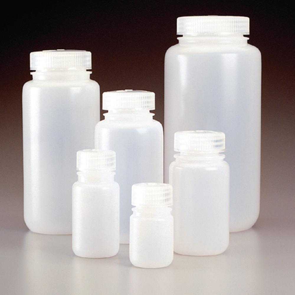 Thermo Scientific Wide Neck Bottles, 60 ml, PE-HD with Screw Cap (PP), Pack of 72