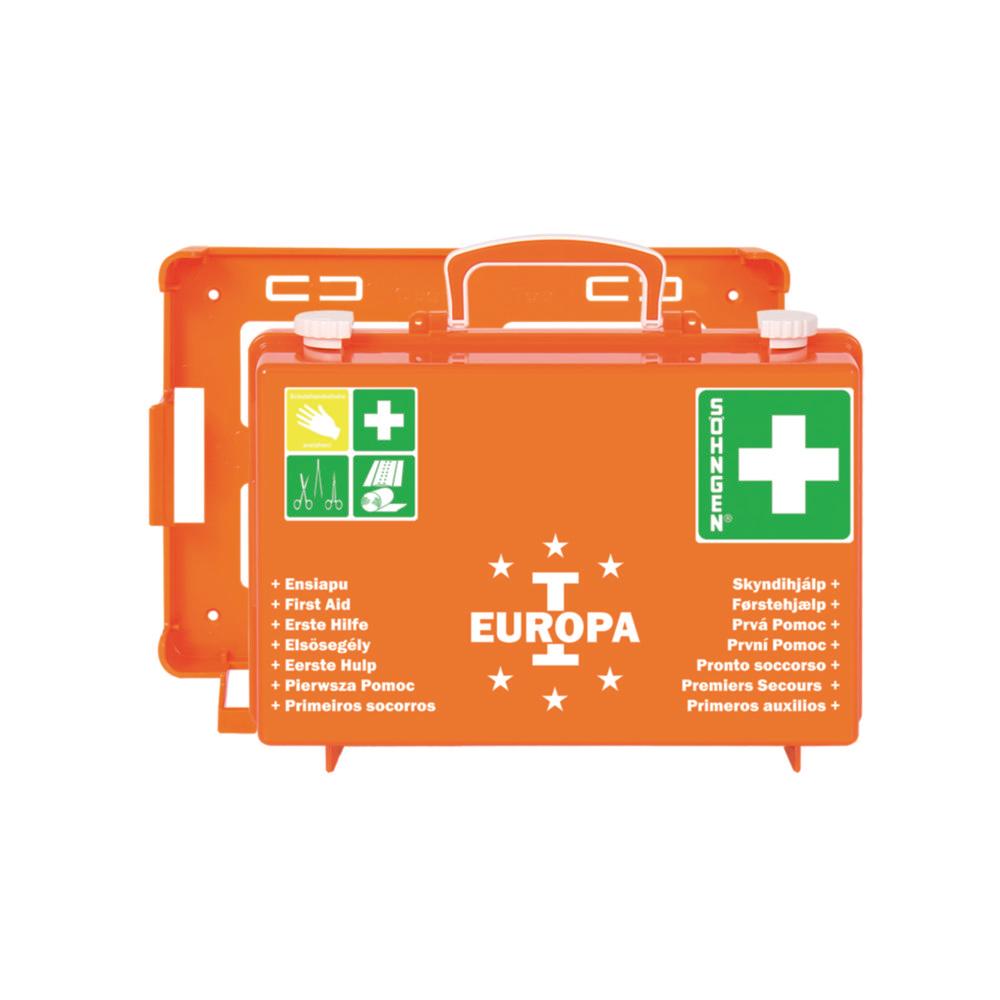 W. Söhngen First Aid Kit Europa I Norm Orange, DIN 13157, ABS Plastic, Dimensions: 310 x 210 x 130 mm
