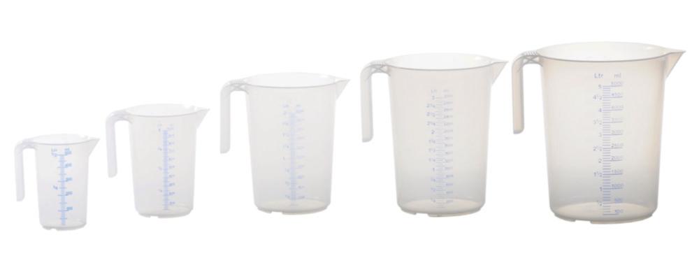 Hünersdorff Measuring Jug 2000ml PP 2 Scales Transparent Open Handle Stackable