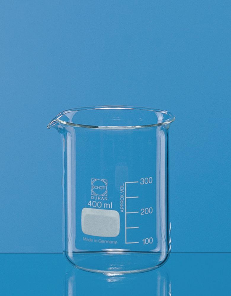 BRAND Beaker 250 ml, Low Form, Boro 3.3 with Graduation and Spout