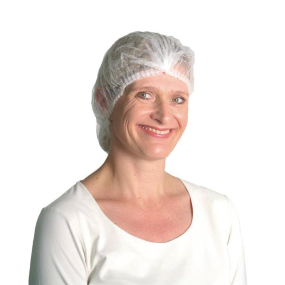 Unigloves Clip Hoods – White Non-Woven Fabric, 52 cm Diameter, Gathered (Pack of 1000)​