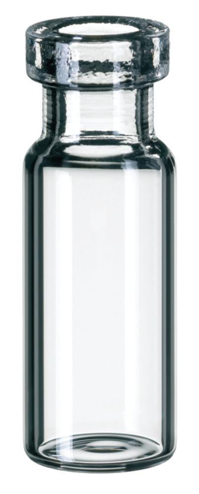 LLG Labware Crimp Neck Vials 32 x 11.6 mm, 1.5 mL Clear Glass, 1st Hydrolytic Class, Wide Opening, Pack of 100