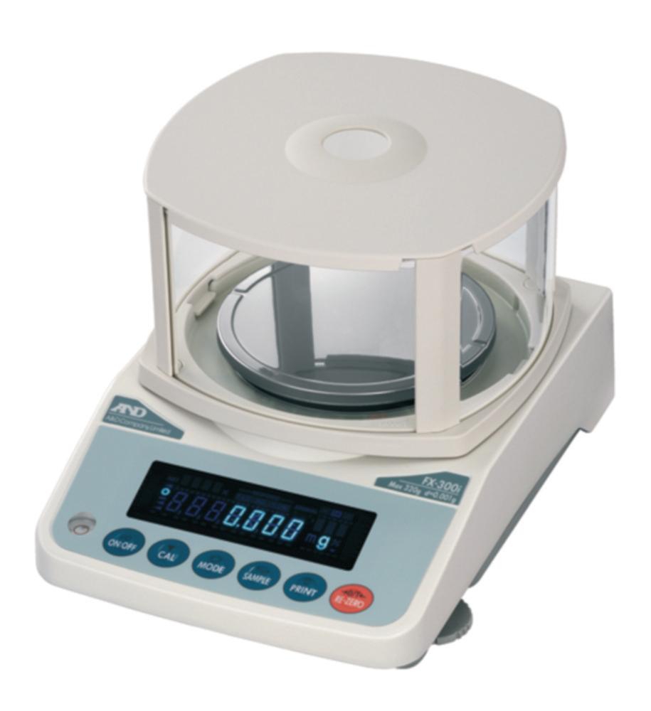 A&D FX-300i Precision Balance, Capacity 320 g / Readability 0.001 g, Calibratable, Weighing Pan 130 mm Ø