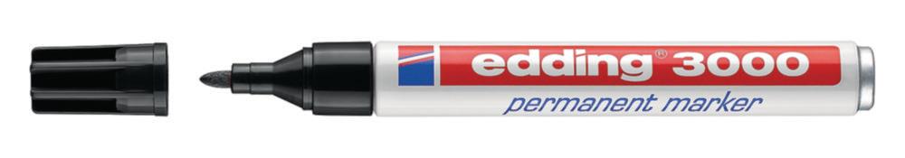 edding Permanent Marker Black, Line Width Approx. 1.5–3 mm